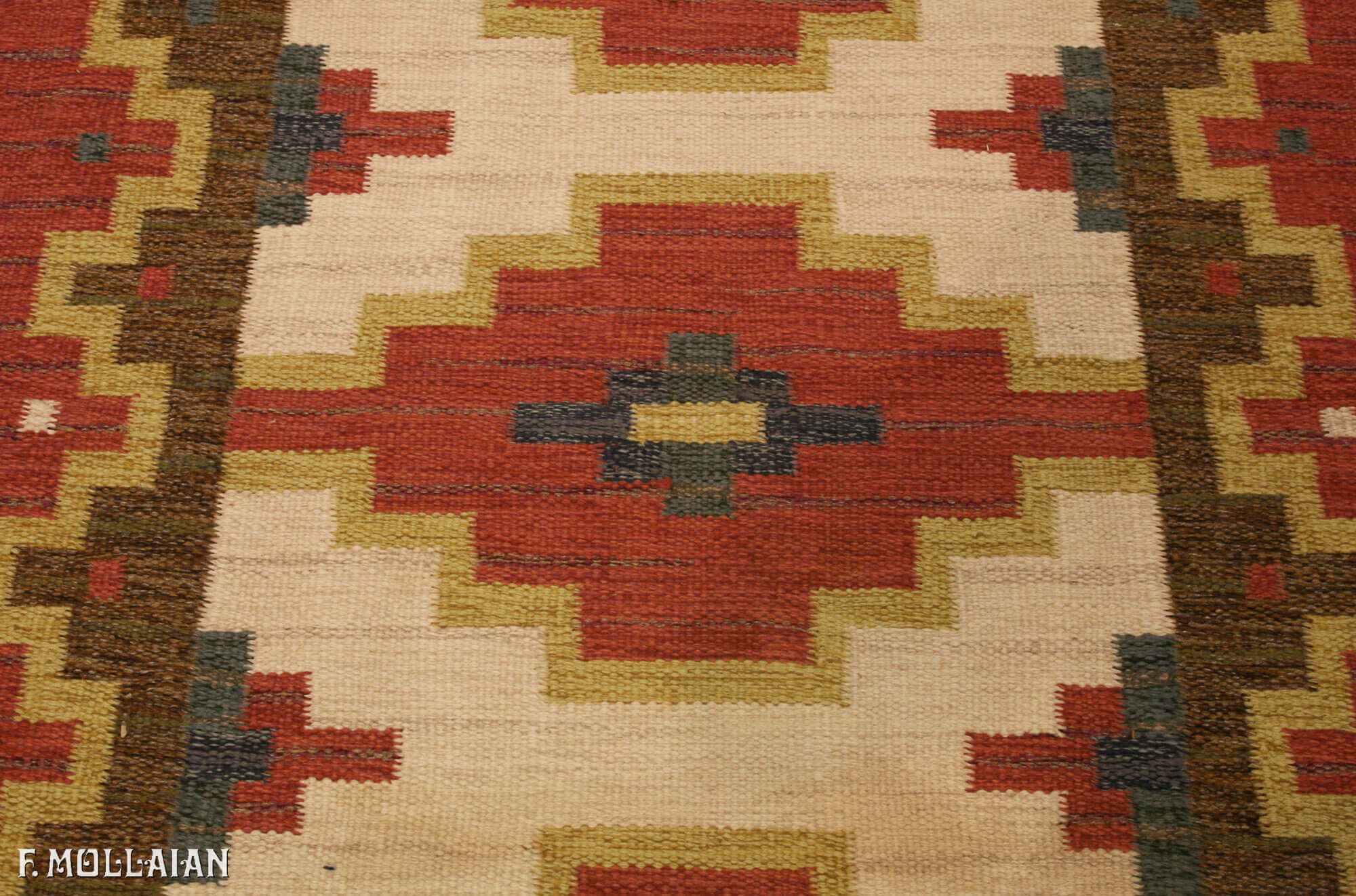 Antique Swedish Runner Kilim n°:39761797